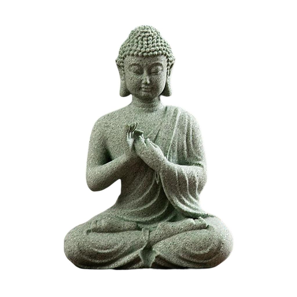 Buddha Statue Figur, Dekorationsornament Yoga Figuren zum Meditieren Indoor Yoga