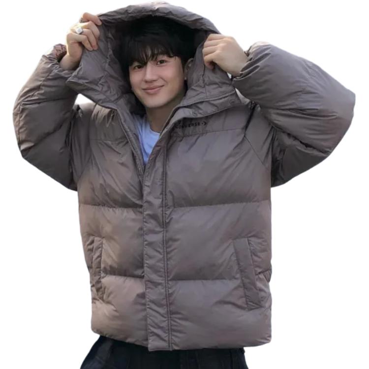 Converse Puffer Jacket Men's Brown 10027971-A02