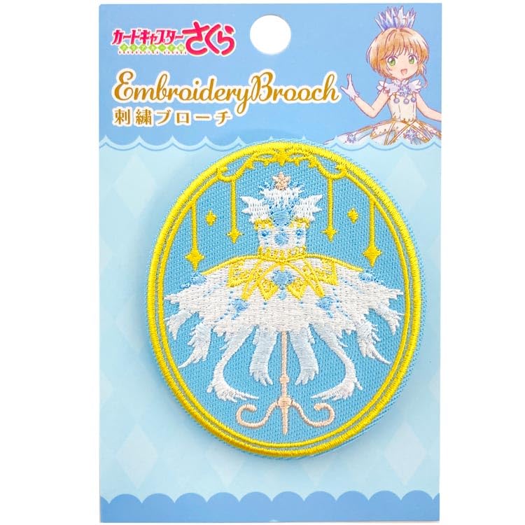 Tees Factory Cardcaptor Sakura Embroidered Brooch Clear Card CS-5581520CR