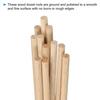 PATIKIL 5mm x 15cm Dowel Rods, 25pcs Unfinished Wooden Dowel Rods, Round Dowels, Hardwood Sticks for DIY Crafts and Home Decor