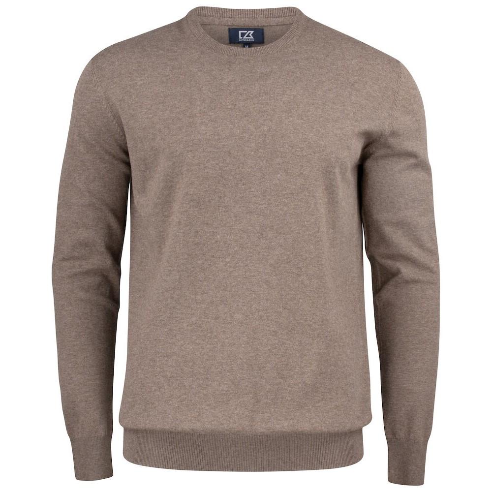 Cutter & Buck Men's Oakville Knitted Crew Neck Sweater Top