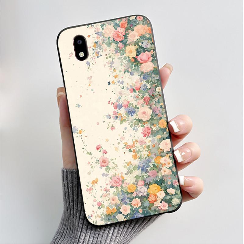 Hülle Für ZTE Blade A3 2020 Handyhülle Schutzhülle Weiches Silikon Schwarz Tpu Ästhetisch Luxus Mode Schmetterling Blumen Rückseite