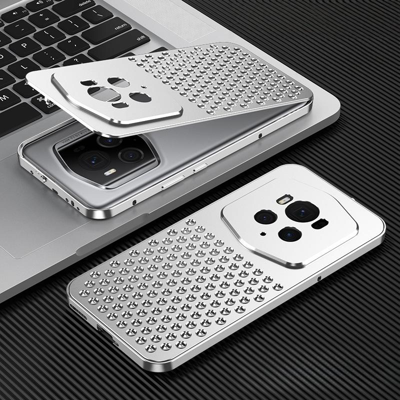 Hybrid Elastic Aluminum Alloy Metal Luxury Shockproof Heat Dissipation Phone Case for HONOR Magic 6 PRO & Magic 6 RS