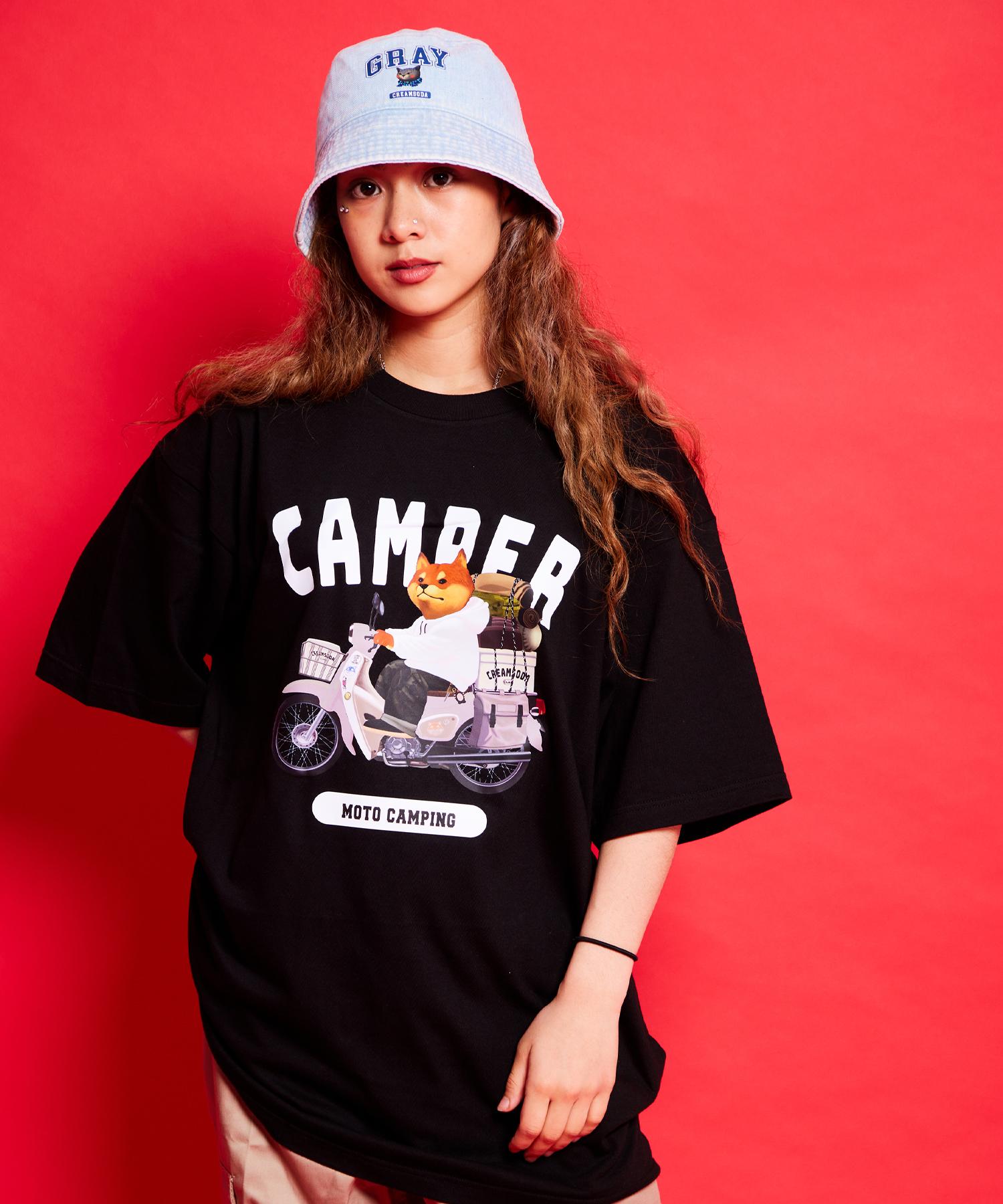Lab Moto Camp Футболка с коротким рукавом Cream Soda Черный Белый Xl