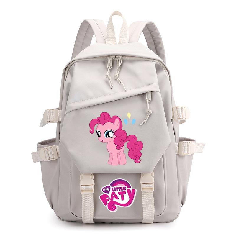 Pony Poly Rainbow Pony Printed Student School Bag Large Capacity Primary And Secondary School Student School Bag Children'S Backpack