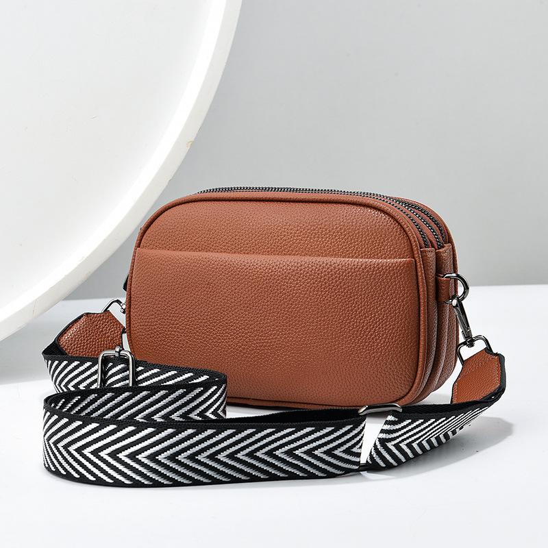 Fashion Women s Bag New Basic Colour PU Crossbody Bag Small Size Bag Women s Wide Shoulder Strap Single Shoulder Bag Small Square Bag .