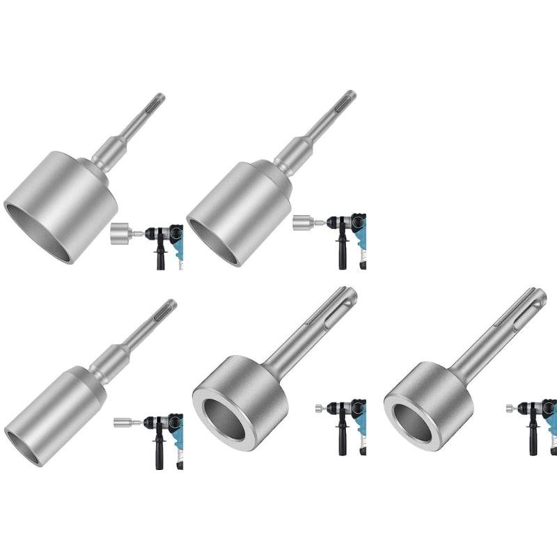 Ground Rod Driver 19/21/30/45/65mm Ground Rod Driver Tool Steel Drill Bit Driver Socket For Electric Hammer Drills