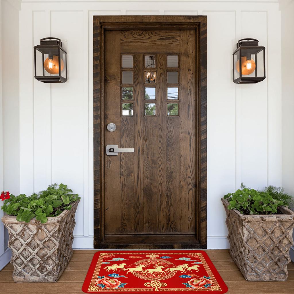2026 New Year Welcome Spring Festival Gifts Floor Door Bath Mats Anti-Slip Outdoor Doormat Bedroom Balcony Entrance Carpet Rug