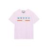 Gucci T Shirts Unisex Pink Crew Neck Moderate 615044-XJDOF-5595