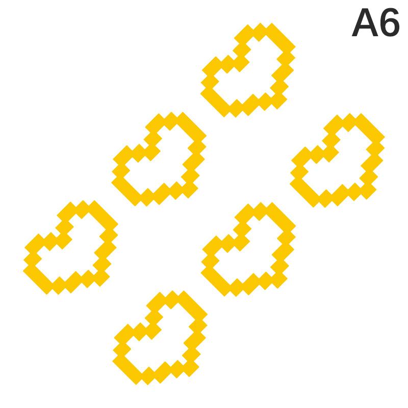 Mosaic Heart Love Car Stickers For Car Window Decor Waterproof Heart Sticker For Car / Laptop / Window / Motorcycle Vinyl Decal