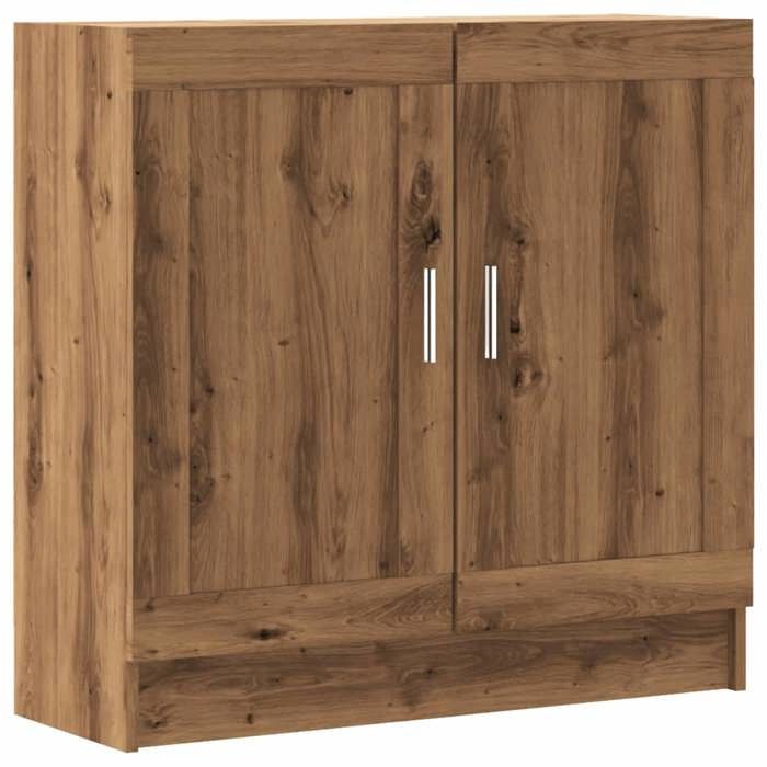 VidaXL Bibliothèque chêne artisanal 82,5x30,5x80 cm bois d'ingénierie, bibliothèque, armoire de rangement, support de 856147