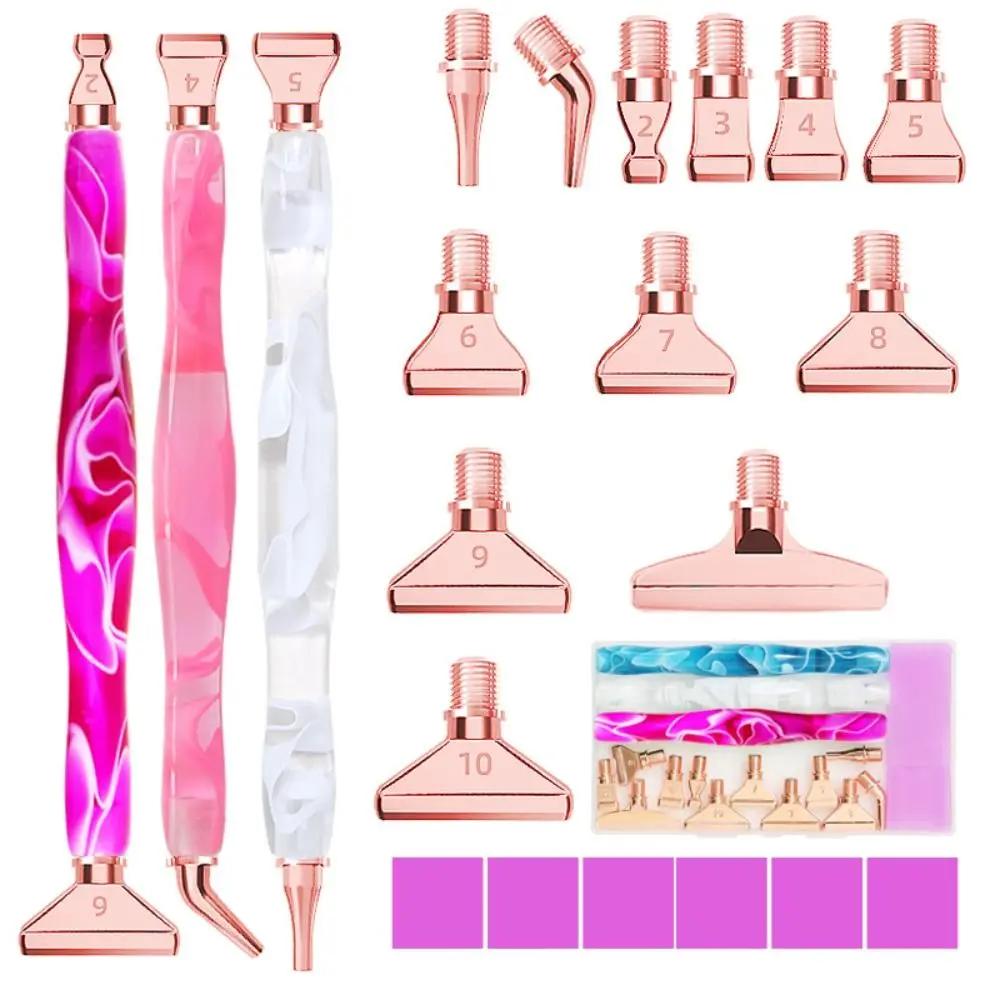 5D Diamond Resin Point Drill Pen Replacement Metal Point Drill Pen Head Cross Stitch Diamond Painting Accessories Tool Set