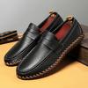 Men's Shoes Casual Formal Loafers Moccasins Italian Breathable Slip on Male Boat Shoes