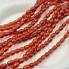 Red Agate Chalcedony Loose Beads for DIY Bracelets, Anklets, and Necklaces