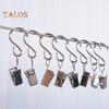 50 Pcs Curtain Hanging Clips Reusable Hold Curtain Windproof Sturdy Shower Curtains Hook Clips Household Stuffs