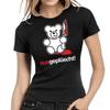 Fluffed Bad Teddy Fun Sayings Comedy Fun Killer Teddy Ladies Girlie T-Shirt