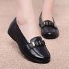 Doudou shoes women's non-slip spring and summer new flat-soled single shoes soft sole one pedal pregnant women comfortable mother white nurse shoes