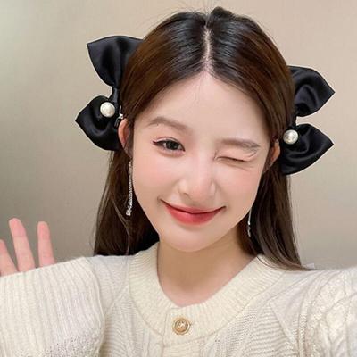 [Set of 2] Creek Emotional Ribbon Point Pin Hair Clip