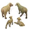 Farm Animal Pvc Sheep Model Kit With Static Lamb And Ewe For Diorama And Hobby Use
