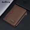 Baellerry Men's Retro Bifold Zipper Wallet with RFID Protection
