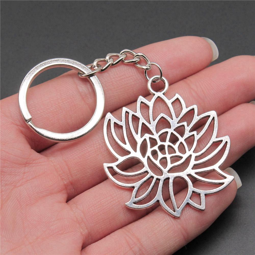 Flower of Life Symbol Sacred Geometry Keychain for Men Best Seller Boho Gift for Her Minimalist School Accessory