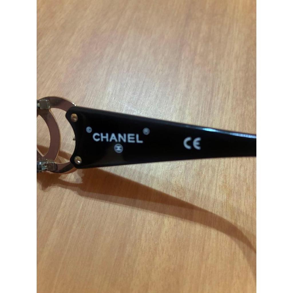Used CHANEL Vintage Sunglasses Coco Mark Black