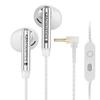KZA COUSTICS KZ Duet In-Ear Gaming Earphones with Dual Dynamic Drivers, Hi-Fi Sound, HD Dual Mic, 3.5mm/Type-C Earphones (3.5mm with Mic, White)