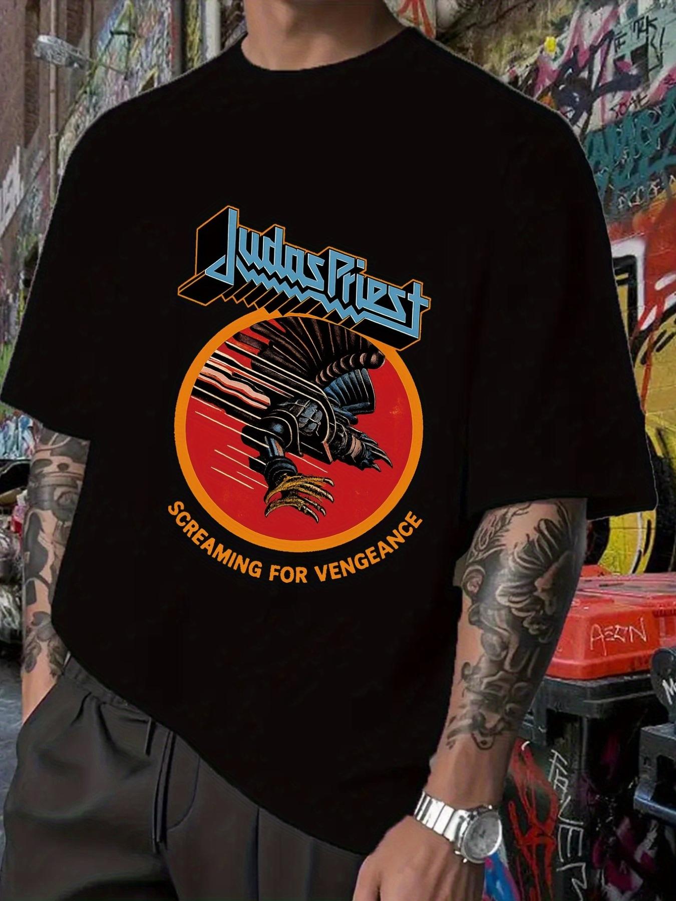 Judas Priest Graphic T-shirt -  Screaming for Vengeance  Band Design XL