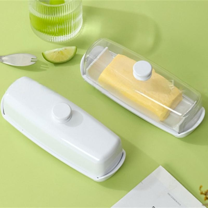 Butter Dish Spoon Set Modern Design, Perfect Addition To Your Kitchen Black Color /White/Gray/Clear Optional Accessories