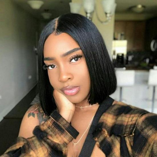 Women Boboo Wigs Natural Look High Temperature Silk Shawl Length Hair Wigs Long-Lasting Wear Fashion Fluffy Centre-Parted Wig Headgear Hair Product