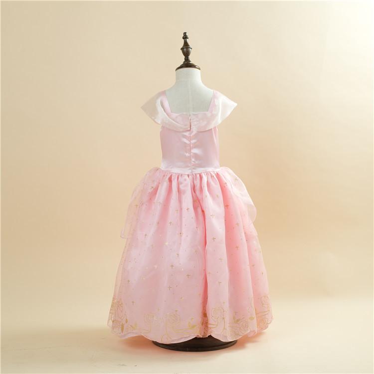 Kids Princess Dresses Girls Belle Party Costume Children Halloween Christmas Party Elegant Dress