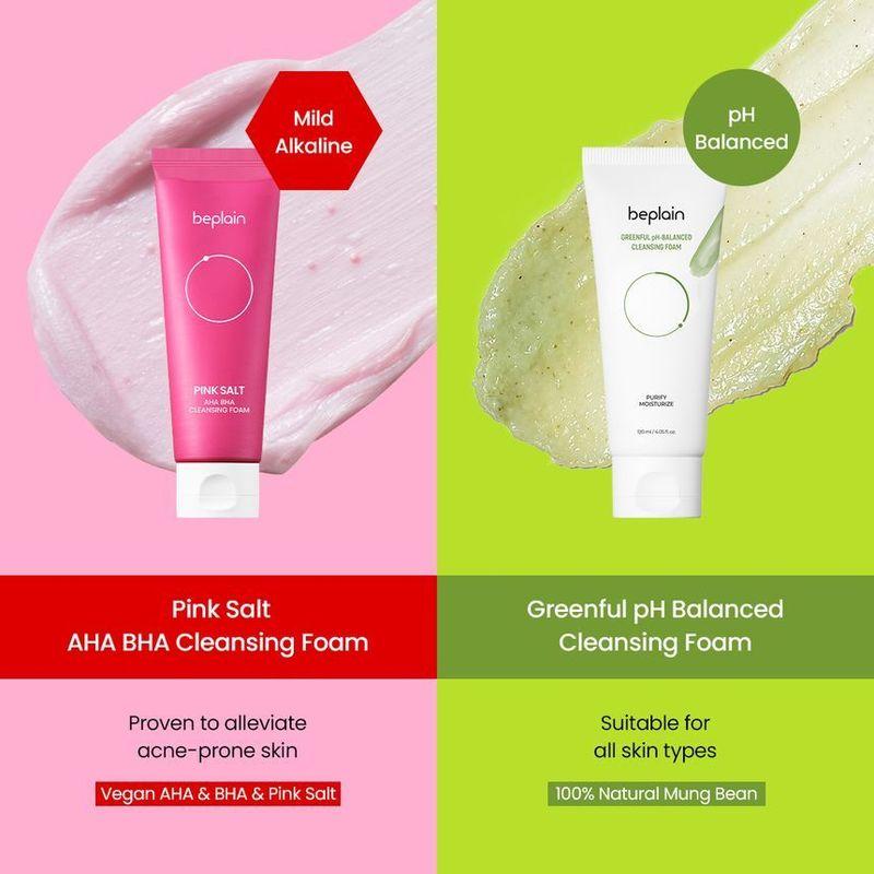 beplain - Pink Salt Aha Bha Cleansing Foam