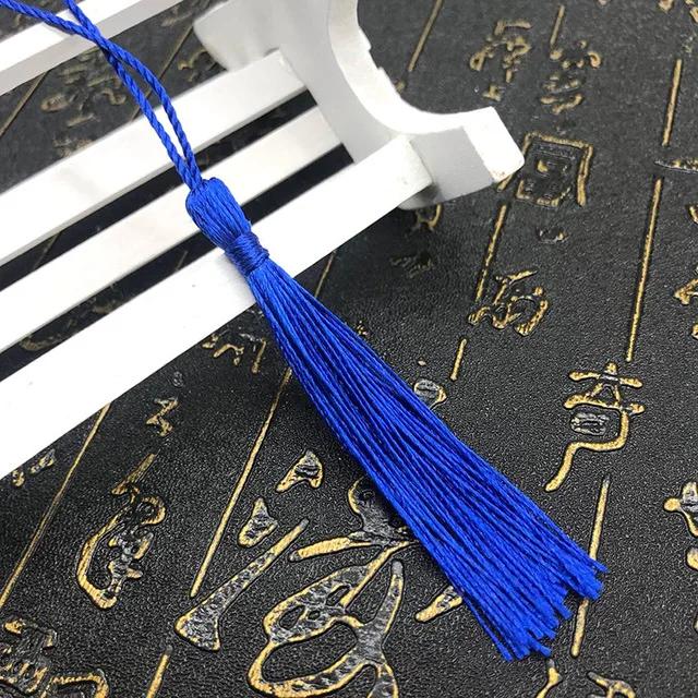 10~80Pcs Bookmark Tassels Fringe Brush Handmade Soft Craft Mini Tassels with Loops for DIY Crafts Jewelry Making Accessories