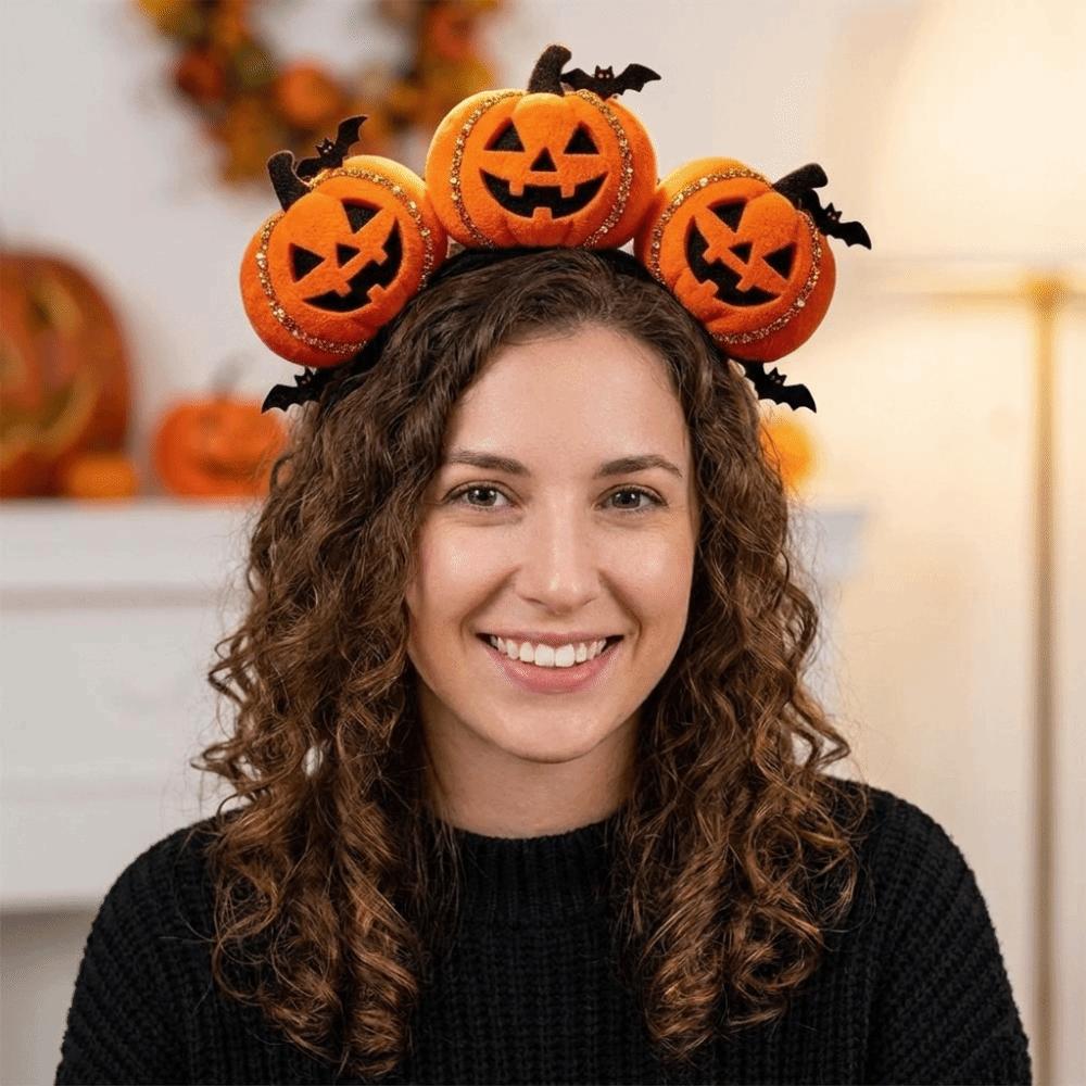 Dressing Up Props Halloween Headwear Creative Cartoon Hair Hoop Pumpkin Headband Costume Party