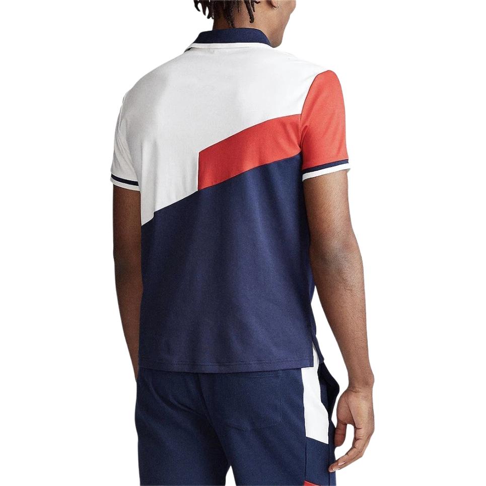 Polo Ralph Lauren SS24 Pony Logo Gestickter Aufnäher Kurzarm Poloshirt Herren Oberteile Weiß 710794932-002