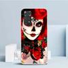 Catrina Beautiful Rose Girl Skull Soft Cover for Xiaomi Redmi Note 15 14 13 12 Pro Plus Phone Case 14S 11S 11T 11E 10S 10 4G Pat