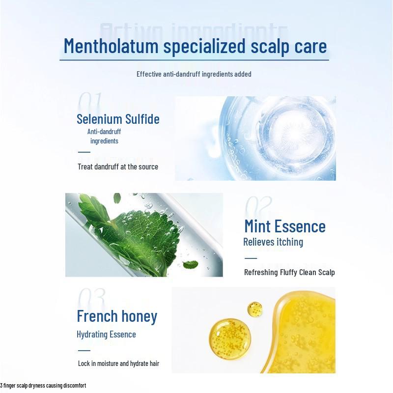 Mentholatum Xiaosha Men's Anti-Dandruff Shampoo with Selenium Sulfide - Oil Control & Multiple Efficacy Options
