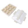 Plastic Seasoning Organizer Box 9 Compartments Sealing Fruit Snack Storage Containers with Clear Lid