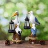 JYL TS/080,Resin Cute Pelican Seagull Pendant Light Solar Outdoor Light Statue for Home Villa Decor