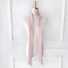 Versatile Korean-Style Silk Hairband & Scarf: 200cm Solid Color, Thin and Narrow, Ideal for Tying Bags or as a Neckerchief, Satin Ribbon Accessory.
