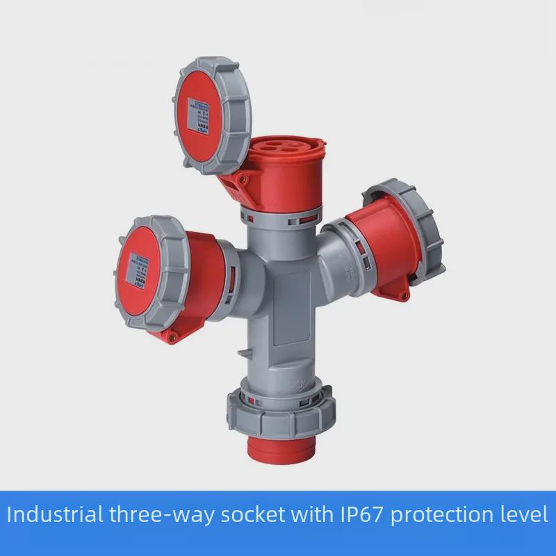16A/32A Multifunction Waterproof Y-Type Docking Connector Plug & Socket