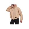 Adidas Embroidered Sherpa Fleece Stand Collar Jacket Women Outerwear Apricot H24177