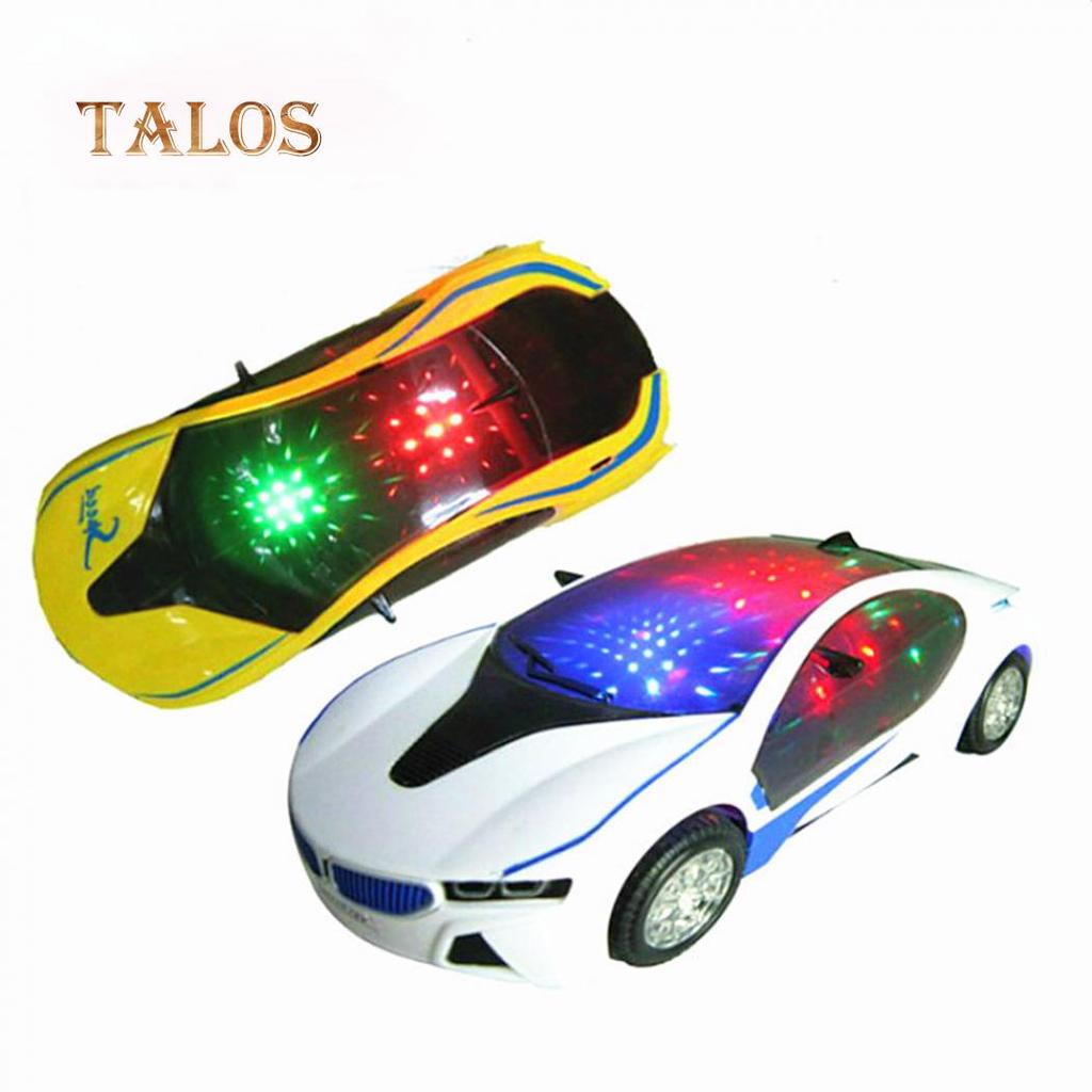 Buy 3D LED Flashing Light Car Model Music Sound Electric Toy Kids