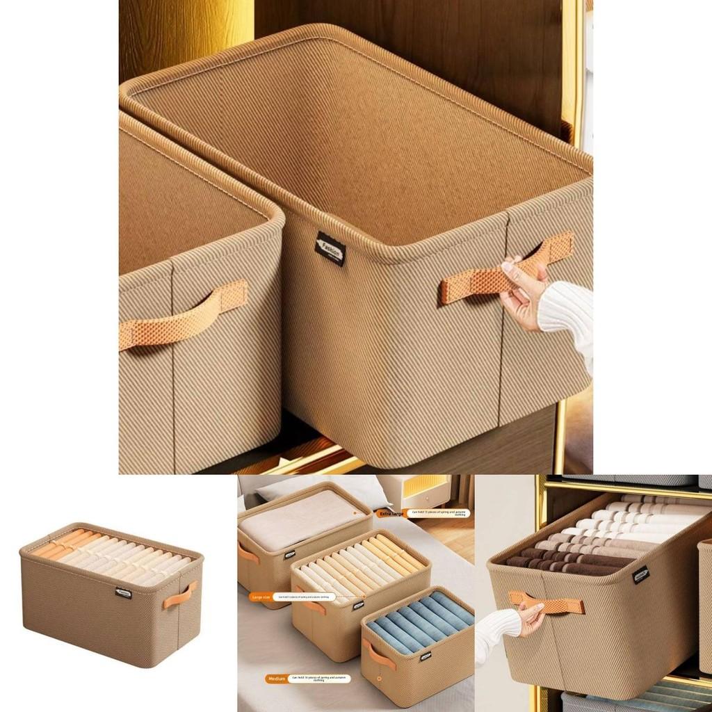 Modern Minimalist Fabric Storage Bin With Foldable Design For Clothing And Toy Organization