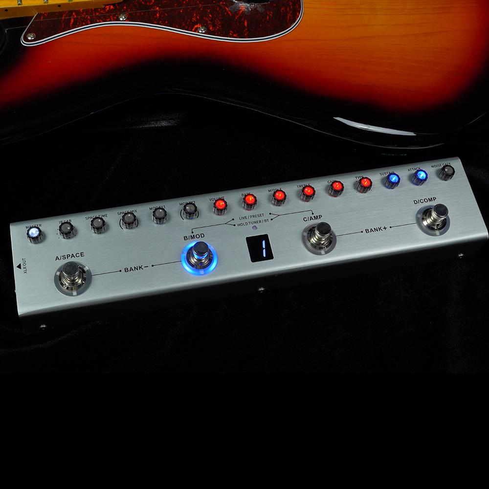 M-Vave Tank-G/B Guitar Multi-Effects Pedal Rechargeable 36 Presets, Reverb Delay MOD AMP/with Built-in Lithium Battery