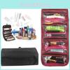 Roll N Go Cosmetic Bag Black/red Non-woven Fabric Travel Buddy For Cosmetics And Toiletries