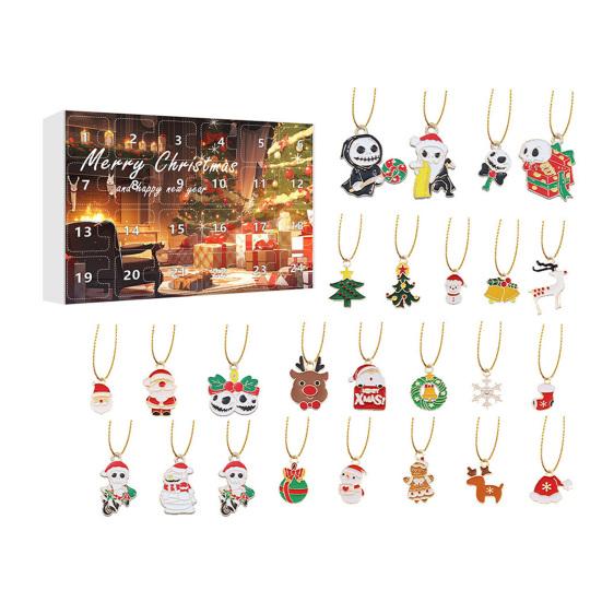 

Снеговик Адвент-календарь 24-дневный обратный отсчет Рождественский подарочный набор 2D мультфильм