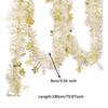 Christmas Twist Garland Sparkly 70.87 inch Xmas Garland Glittering for Ceiling Thanksgiving Holiday Christmas Tree Decor