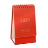 2026 Desk Calendar JAN 2026 - DEC 2026 Standing Flip Desktop Calendar 12 Months Planner with Twin-Wire Binding for Home Office School