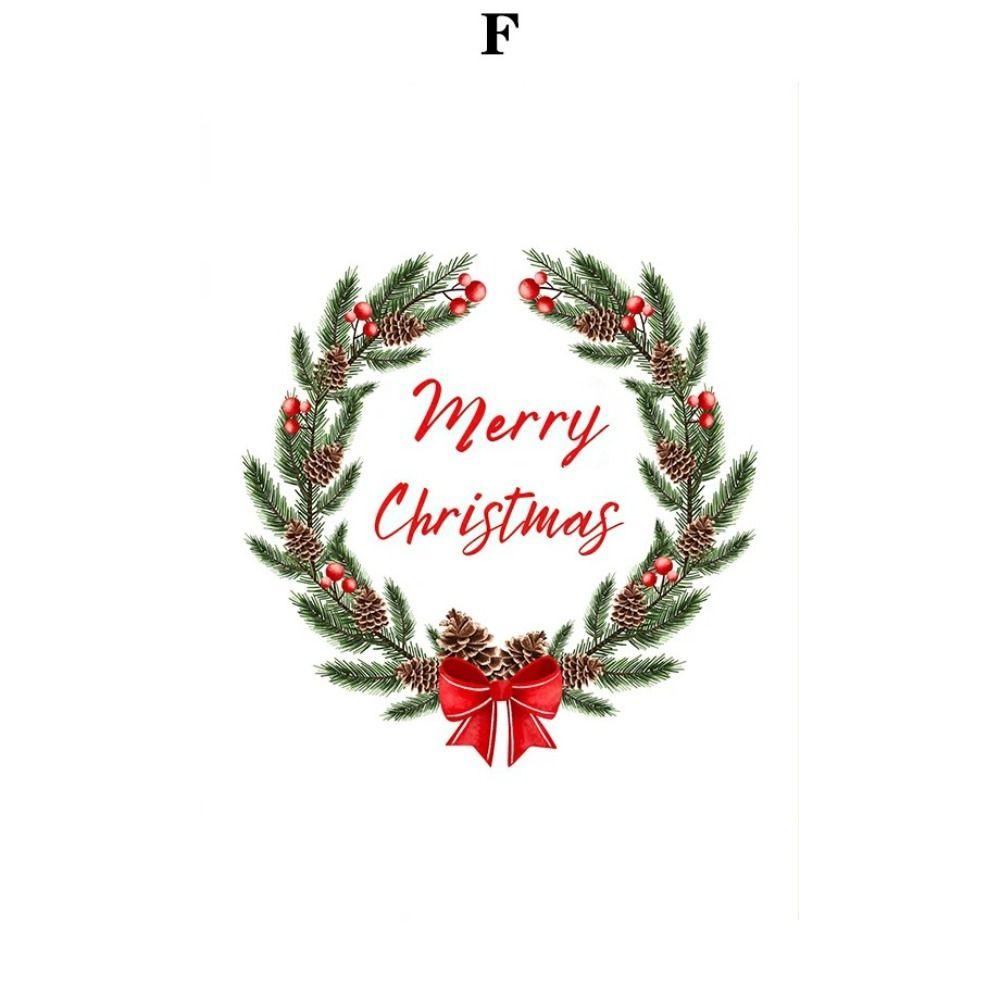 Vintage Christmas Metal Wall Decoration, Holiday Sticker Sign